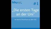 thumbnail of medium #1 [DE]: Die ersten Tage an der Universität mit Moritz Ehrentraut vom SSC