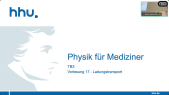 thumbnail of medium Physik für Mediziner - TB03- VL17 - Ladungstransport