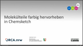 thumbnail of medium  ChemSketch: Moleküle farbig hervorheben