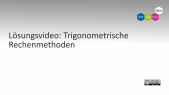 thumbnail of medium Excel: Lösungsvideo: Trigonometrische Rechenmethoden