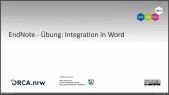thumbnail of medium Endnote - Übung: Integration in Word