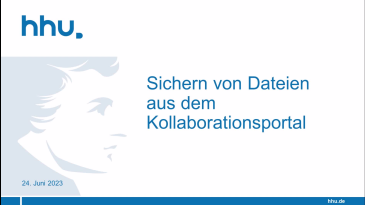 thumbnail of medium Sichern von Dateien aus dem Kollaborationsportal