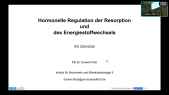 thumbnail of medium TB05 Biochemie: VL 5 - Hormonelle Regulation der intestinalen Verdauung und Resorption (Teil 1)