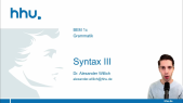 thumbnail of medium Grammatik 10: Syntax III