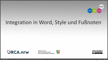 thumbnail of medium Citavi: Bearbeiten von Zitaten in Word