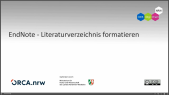 thumbnail of medium EndNote - Literaturverzeichnis formatieren