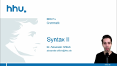 thumbnail of medium Grammatik 10: Syntax II