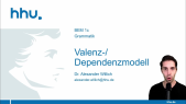 thumbnail of medium Grammatik 14: Dependenz- und Valenzmodell