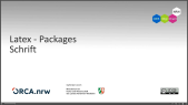 thumbnail of medium LaTeX: Packages - Schrift