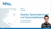 thumbnail of medium Pragmatik 08: Searles Sprechaktmodell und Sprechaktklassen
