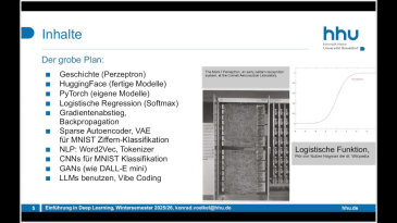 thumbnail of medium Einführung in Deep Learning 2025/26 VL 1: Überblick