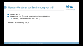 thumbnail of medium Newton-Verfahren zur Berechnung der Quadratwurzel
