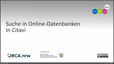 thumbnail of medium Citavi: Online-Datenbanken