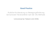 thumbnail of medium Ärztliche Kurzberatung zur Bewegungsförderung bei koronarer Herzkrankheit nach der 3As Methode - Unmotivierter Patient (mit KHK)