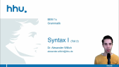 thumbnail of medium Grammatik 09: Syntax I (Teil 2)