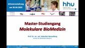 thumbnail of medium Masterstudiengang Molekulare Biomedizin: Informationsveranstaltung vom 30.04.2025