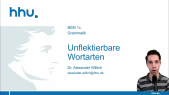 thumbnail of medium Grammatik 08: Unflektierbare Wortarten